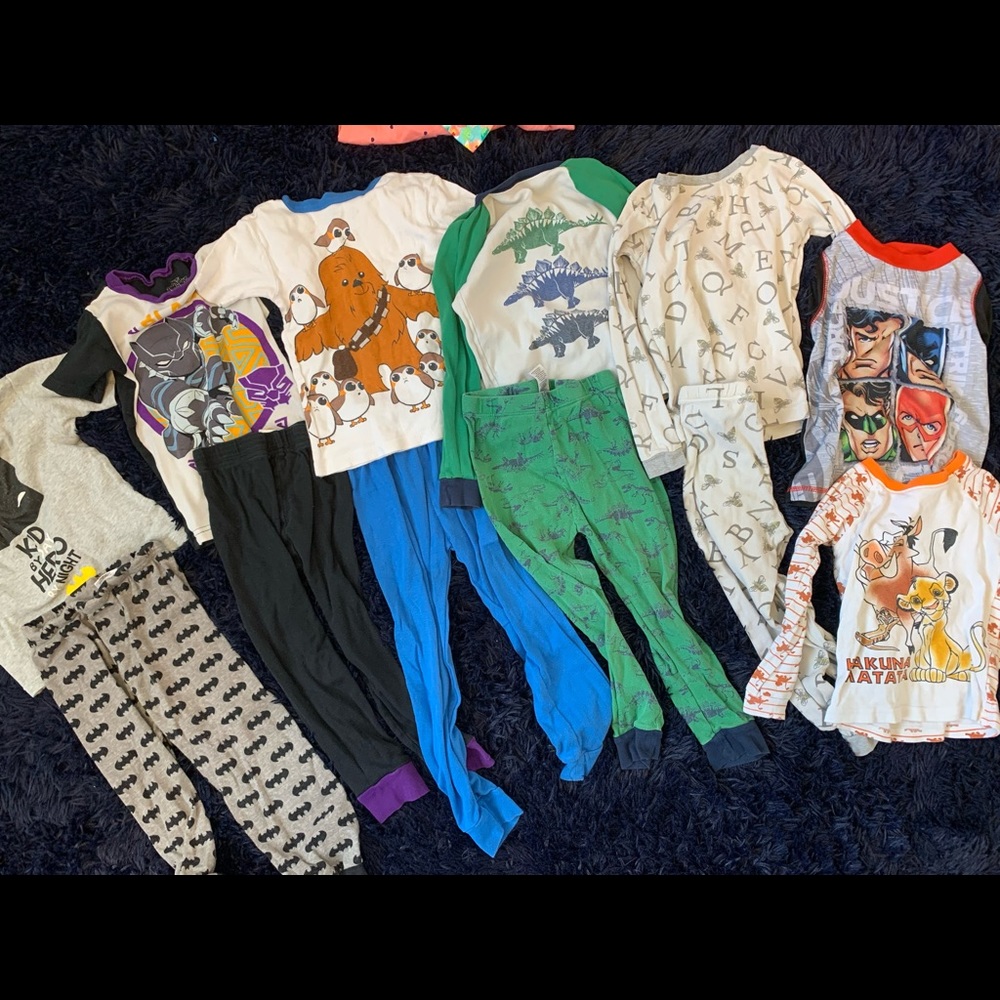 4t 5t boys pajamas bundle